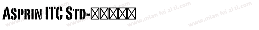 Asprin ITC Std字体转换